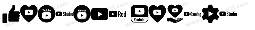 YouTube Gothic字体转换